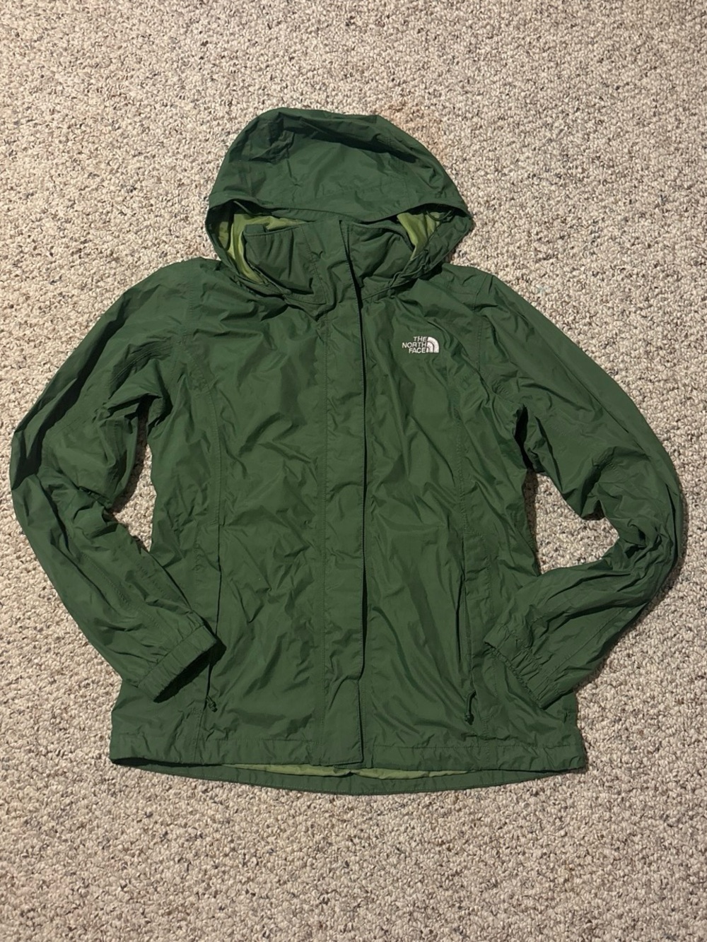 The North Face Women's Dark Green Hooded Ski Jacket - Picture 2 of 8